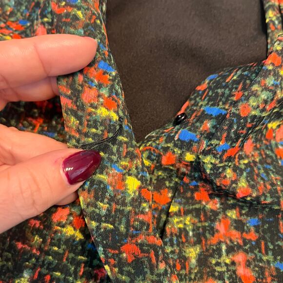 Adelyn Rae Black Paint Splatter Print Sleeveless Sheath Dress XS - Picture 8 of 12